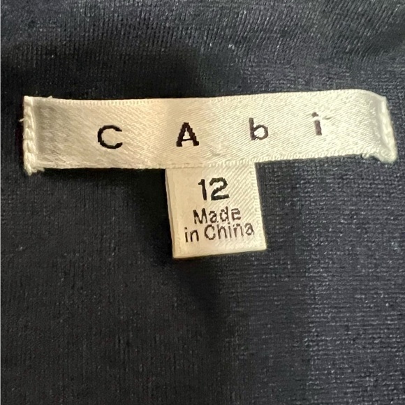 CAbi Blue Flocked Jacquard Single Button Blazer Jacket Women’s 12 - Picture 11 of 12